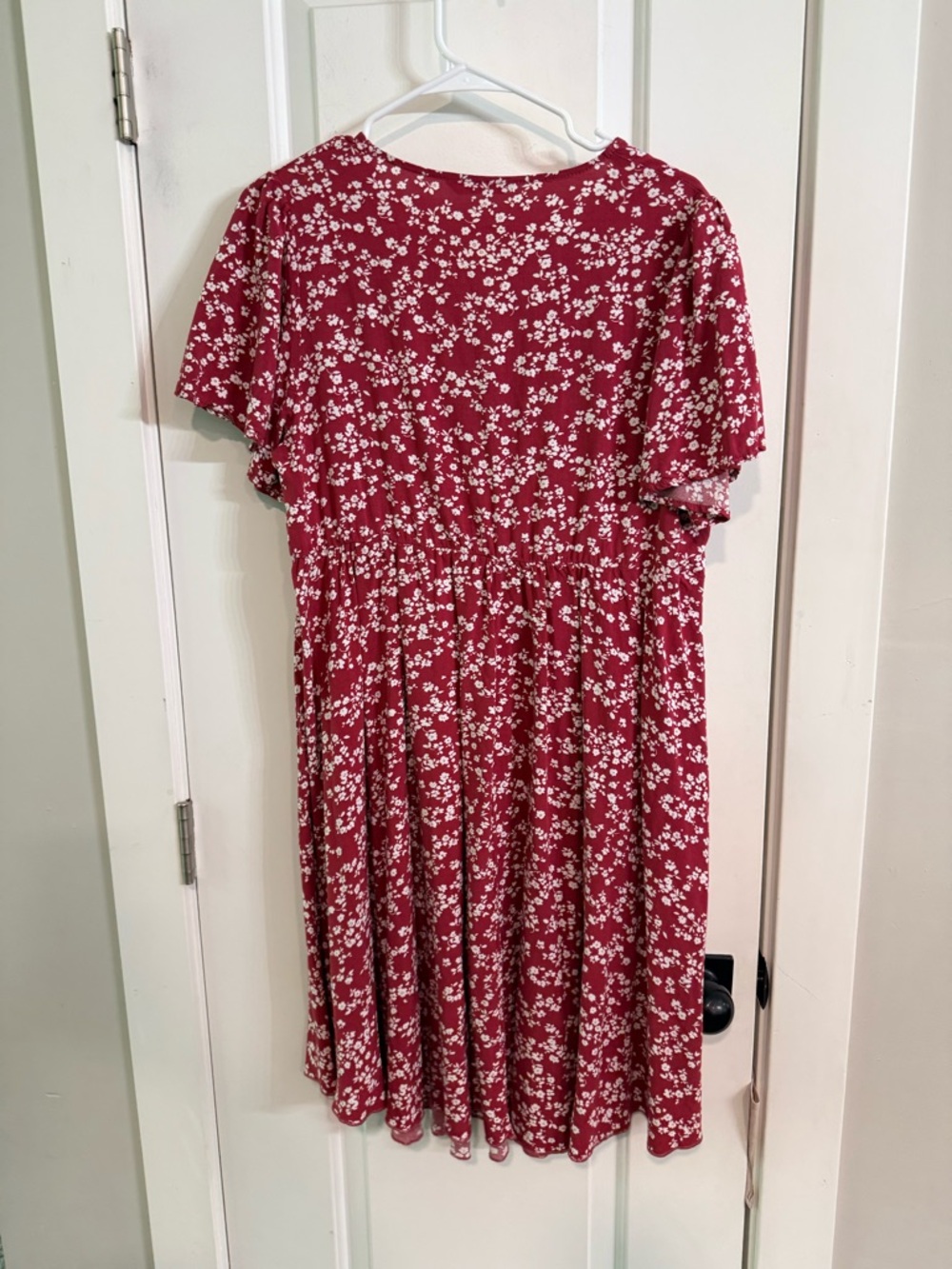 BloomChic Pink Floral Dress Women’s Size 14/16 Short Sleeve V-Neck - Picture 5 of 8